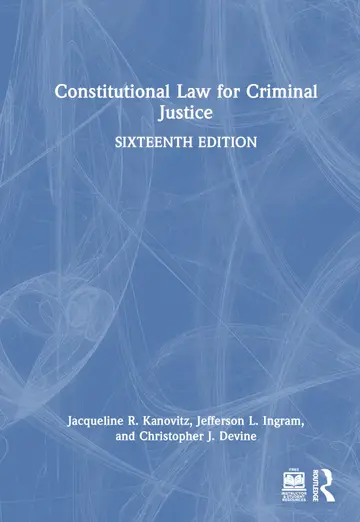 Cover of Constitutional Law for Criminal Justice