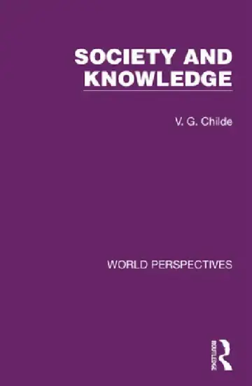 Cover of Society and Knowledge