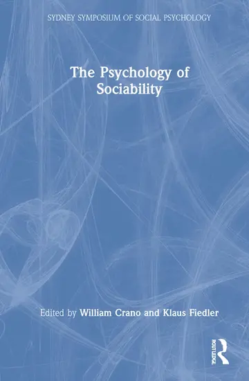 Cover of The Psychology of Sociability