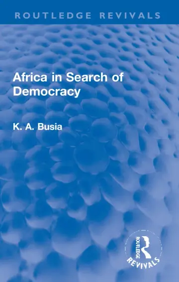 Cover of Africa in Search of Democracy