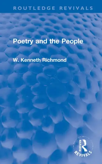 Cover of Poetry and the People