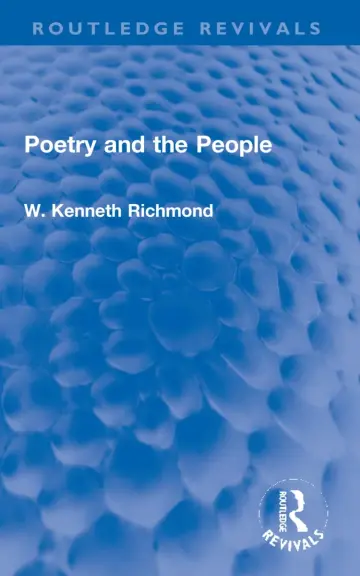 Cover of Poetry and the People