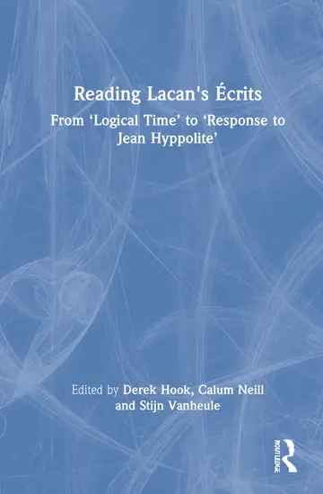 Cover of Reading Lacan's Ecrits