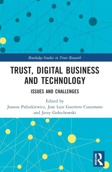 Cover of Trust, Digital Business and Technology