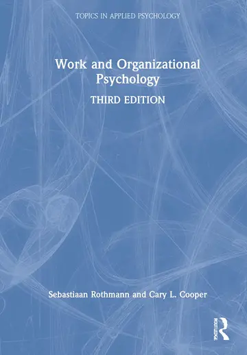 Cover of Work and Organizational Psychology