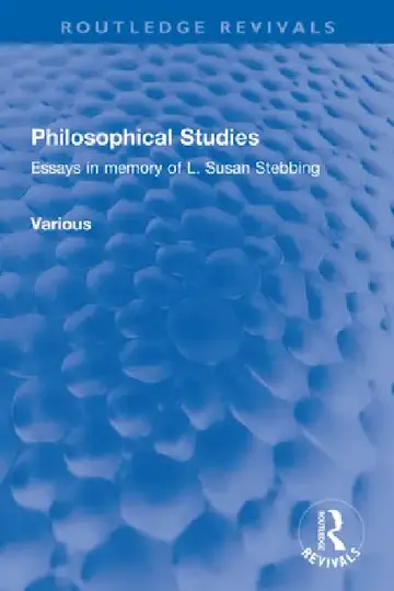 Cover of Philosophical Studies