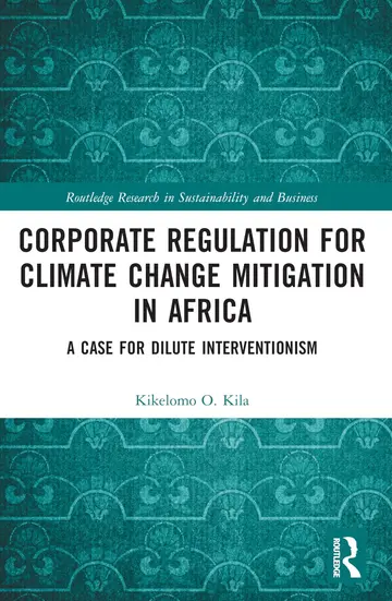 Cover of Corporate Regulation for Climate Change Mitigation in Africa