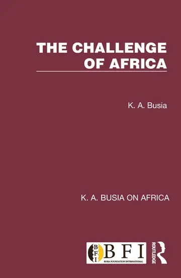 Cover of The Challenge of Africa