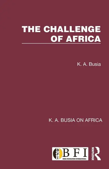 Cover of The Challenge of Africa