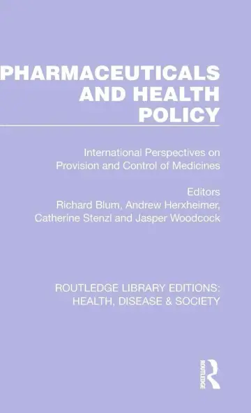 Cover of Pharmaceuticals and Health Policy