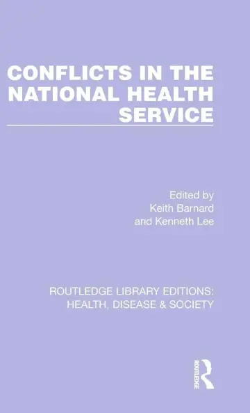 Cover of Conflicts in the National Health Service