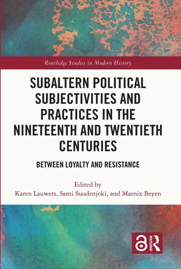 Cover of Subaltern Political Subjectivities and Practices in the Nineteenth and Twentieth Centuries
