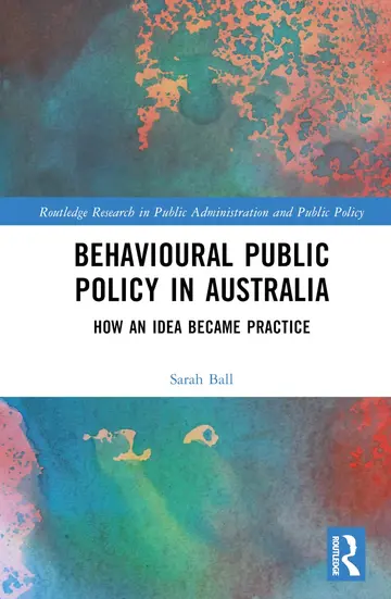 Cover of Behavioural Public Policy in Australia