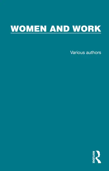 Cover of Routledge Library Editions