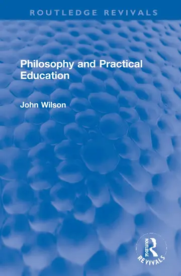 Cover of Philosophy and Practical Education