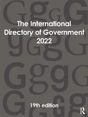 Cover of The International Directory of Government 2022