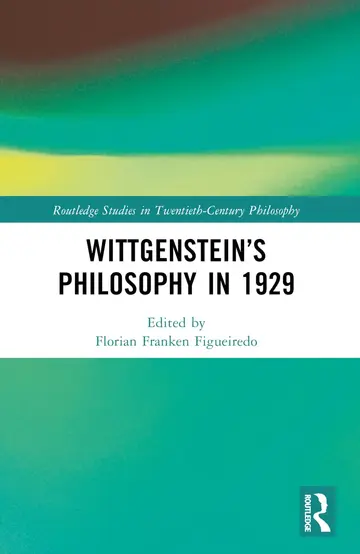 Cover of Wittgenstein’s Philosophy in 1929