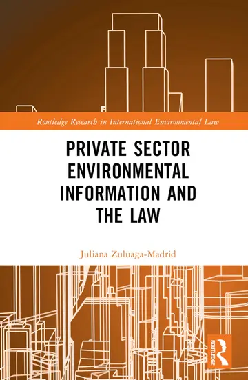Cover of Private Sector Environmental Information and the Law