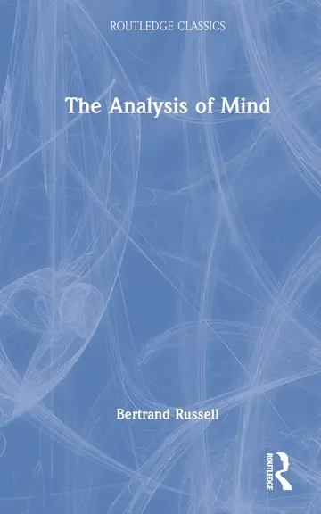 Cover of The Analysis of Mind