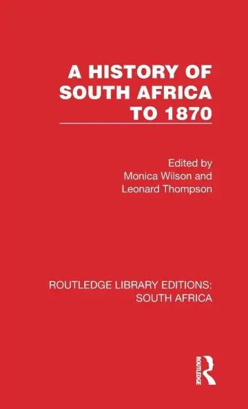 Cover of A History of South Africa to 1870