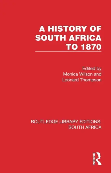 Cover of A History of South Africa to 1870