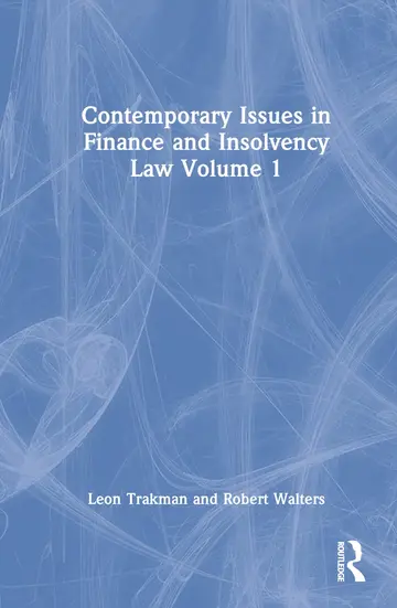 Cover of Contemporary Issues in Finance and Insolvency Law (1)