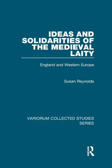 Cover of Ideas and Solidarities of the Medieval Laity