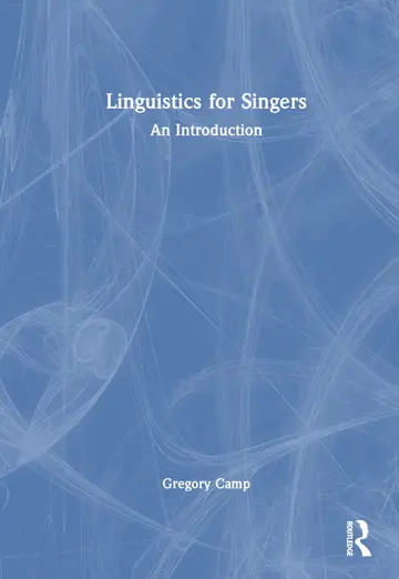 Cover of Linguistics for Singers