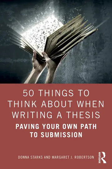 Cover of 50 Things to Think About When Writing a Thesis