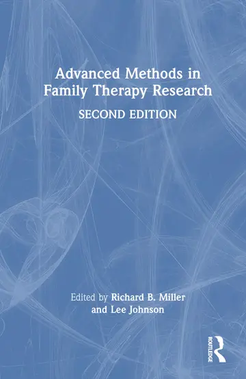 Cover of Advanced Methods in Family Therapy Research