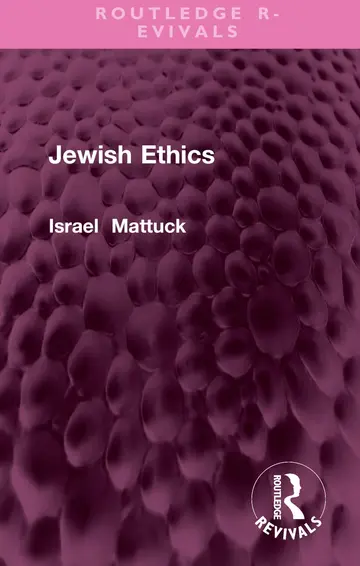 Cover of Jewish Ethics