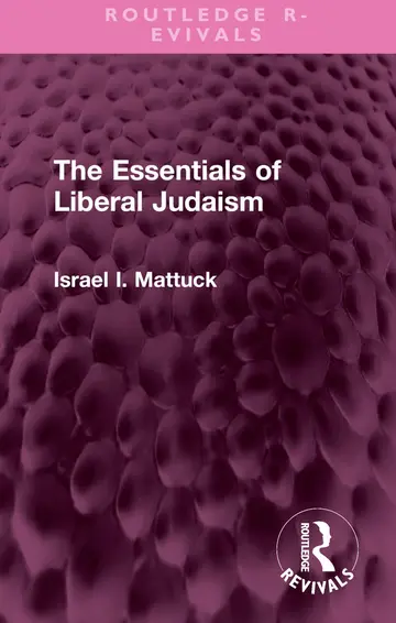 Cover of The Essentials of Liberal Judaism