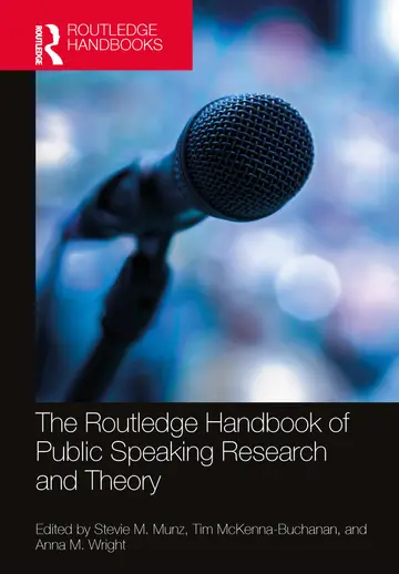 Cover of The Routledge Handbook of Public Speaking Research and Theory