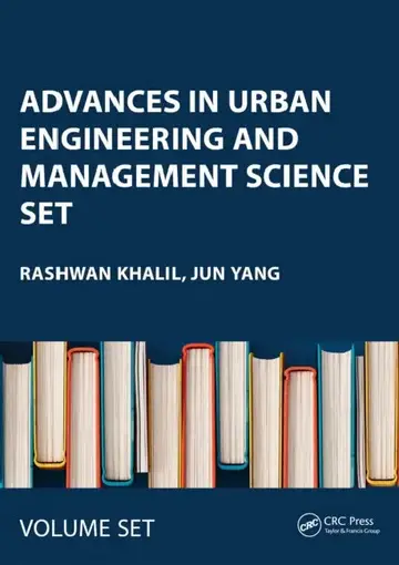 Cover of Advances in Urban Engineering and Management Science SET