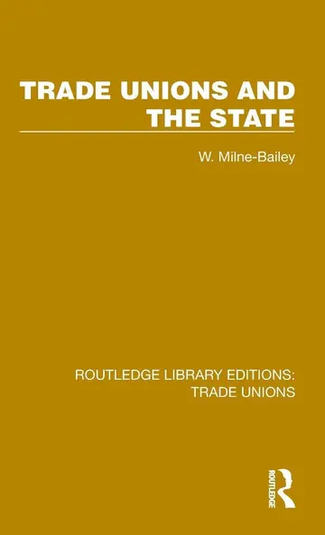 Cover of Trade Unions and the State