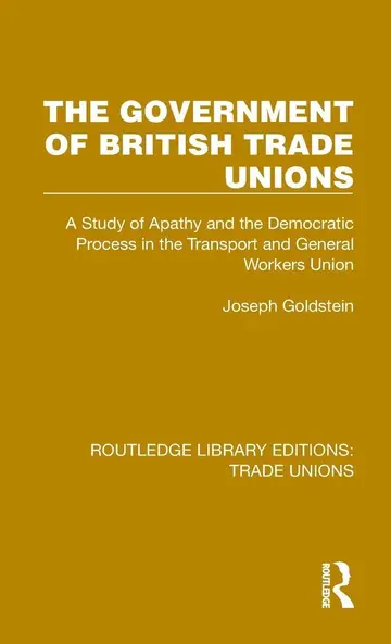 Cover of The Government of British Trade Unions