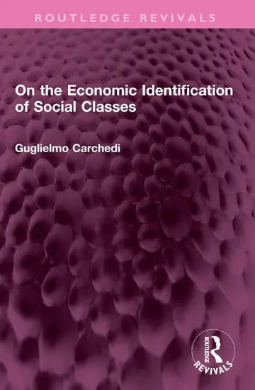 Cover of On the Economic Identification of Social Classes