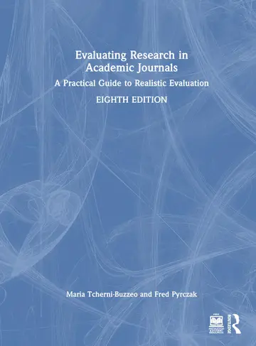 Cover of Evaluating Research in Academic Journals
