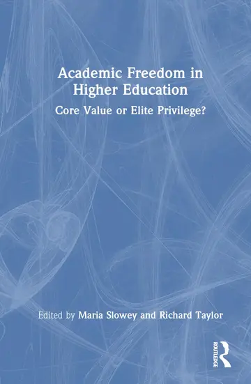 Cover of Academic Freedom in Higher Education