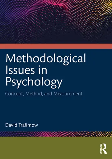 Cover of Methodological Issues in Psychology