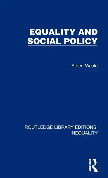 Cover of Equality and Social Policy