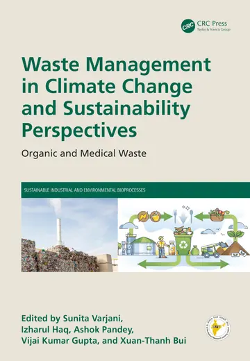 Cover of Waste Management in Climate Change and Sustainability Perspectives Organic and Medical Waste (hb 2024)