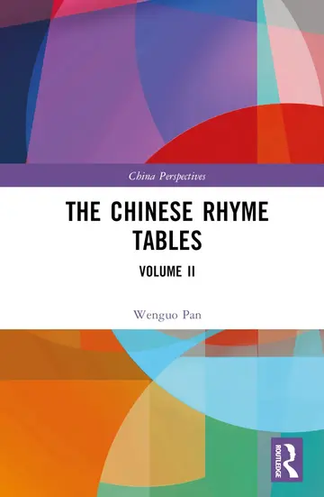Cover of The Chinese Rhyme Tables