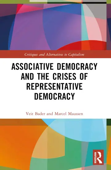 Cover of Associative Democracy and the Crises of Representative Democracies