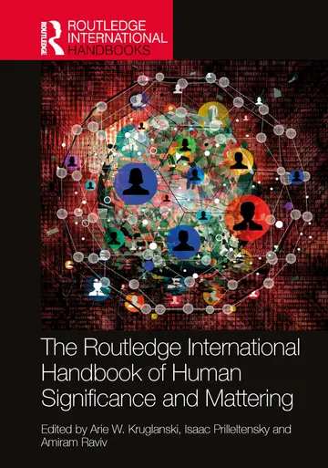 Cover of The Routledge International Handbook of Human Significance and Mattering