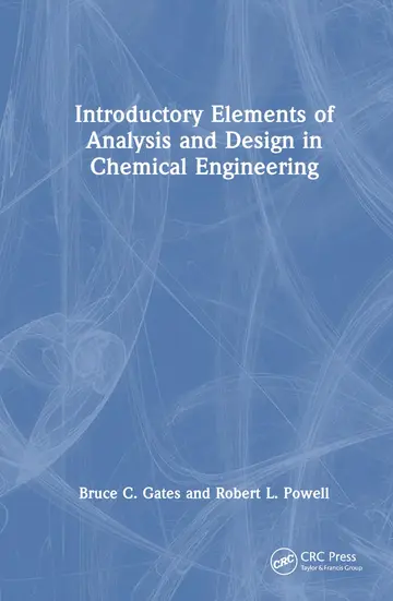 Cover of Introductory Elements of Analysis and Design in Chemical Engineering
