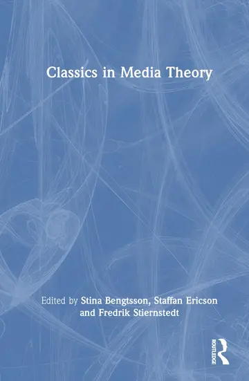 Cover of Classics in Media Theory