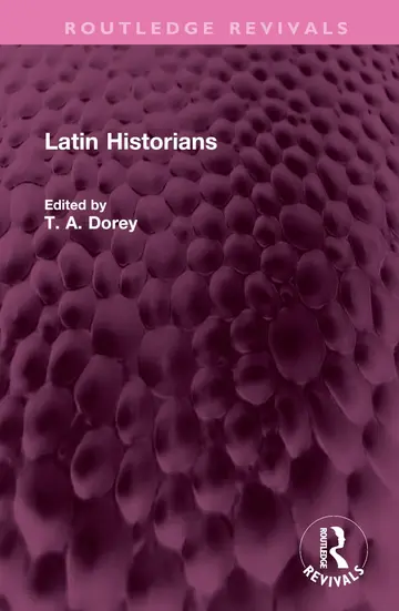 Cover of Latin Historians