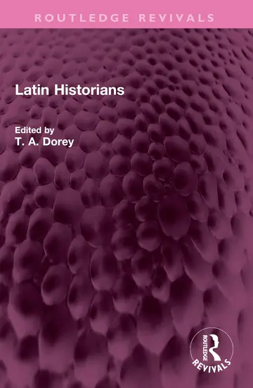Cover of Latin Historians