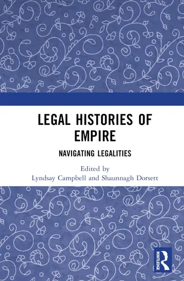 Cover of Legal Histories of Empire